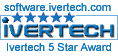 Awarded 5 Stars on Ivertech's Software